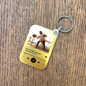 spotify keyring gold